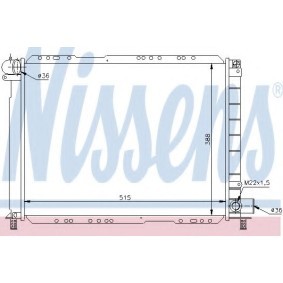 Kühler, Motorkühlung 61723 von NISSENS günstig für 192,84 € online kaufen