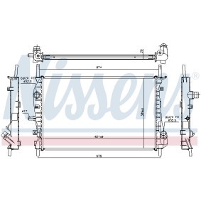 Kühler, Motorkühlung 62023A von NISSENS günstig für 106,47 € online kaufen