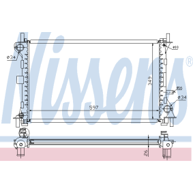 Kühler, Motorkühlung 62073 von NISSENS günstig für 84,22 € online kaufen