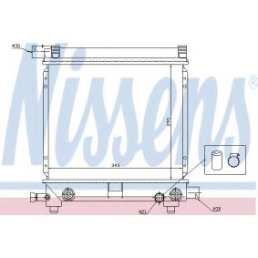 Kühler, Motorkühlung 62658 von NISSENS günstig für 73,89 € online kaufen