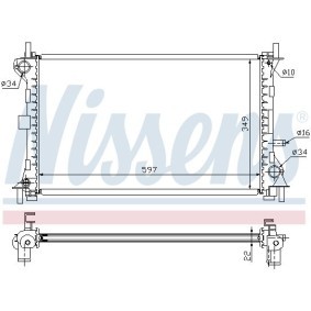 Kühler, Motorkühlung 62755A von NISSENS günstig für 109,63 € online kaufen