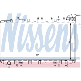 Kühler, Motorkühlung für NISSAN von NISSENS