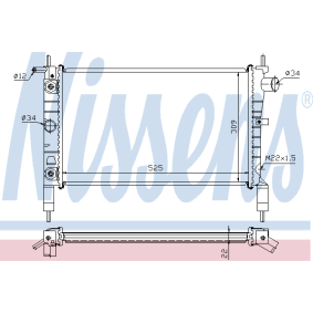 Kühler, Motorkühlung 63283A von NISSENS günstig für 109,45 € online kaufen