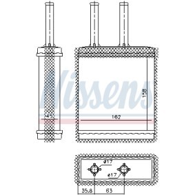 Comprar Radiador de calefacción de NISSENS 77519 a bajo precio de 74,65 €