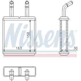 Wärmetauscher, Innenraumheizung 77621 von NISSENS günstig für 44,85 € online kaufen