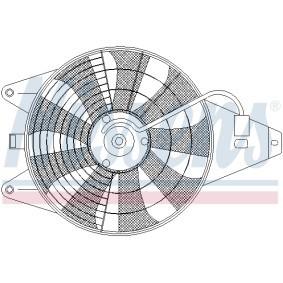 Compre Ventilador, condensador do ar condicionado da NISSENS 85375 a um preço baixo por 52,97 €