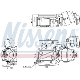 Ölkühler für SUZUKI von NISSENS