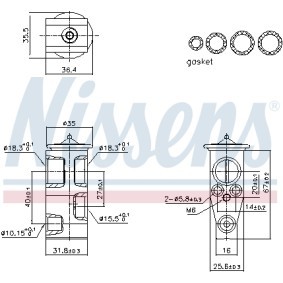 Achetez des Détendeur, climatisation NISSENS 999444 à prix pour 56,11 €
