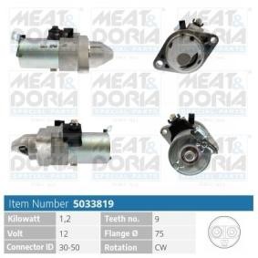 Osta Käynnistysmoottori MEAT & DORIA:llä 5033819 edullisesti hintaan 165,16 €