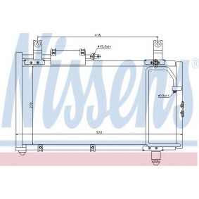 Klimakondensator 94796 von NISSENS günstig für 170,93 € online kaufen