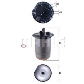 Kraftstofffilter für NISSAN von MAHLE ORIGINAL