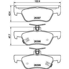 Bremsbeläge für HONDA von HELLA