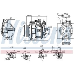 Klimakompressor 890749 von NISSENS günstig für 285,82 € online kaufen