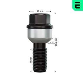 Achetez des Boulon de roue et écrou de roue de chez OPTIMAL en ligne pour 911 Targa (991) à prix modérés