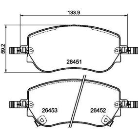 Bremsbeläge für FIAT von HELLA