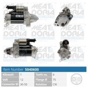 Osta Käynnistysmoottori MEAT & DORIA:llä 5040600 edullisesti hintaan 167,36 €