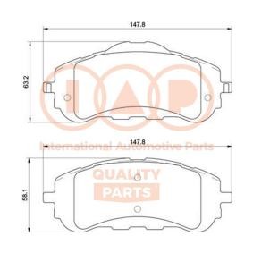 Bremsbeläge 704-17232P von IAP QUALITY PARTS günstig für 122,68 € online kaufen