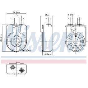 Acquista Radiatore olio motore da NISSENS 91448 a buon mercato per soli 66,58 €