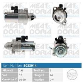Osta Käynnistysmoottori MEAT & DORIA:llä 5033914 edullisesti hintaan 149,55 €