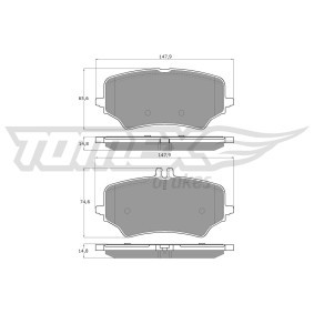 Bremsbeläge für MERCEDES-BENZ von TOMEX brakes