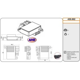 Steuergerät, Elektrolüfter (Motorkühlung) für TOYOTA von AHE