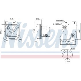 Acquista Radiatore olio da NISSENS online per Sentra VII (B17) a prezzi moderati