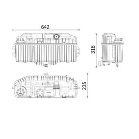 Ausgleichsbehälter für MERCEDES-BENZ von MAHLE ORIGINAL