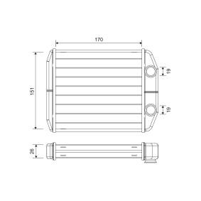 Wärmetauscher, Innenraumheizung 811582 von VALEO günstig für 78,75 € online kaufen