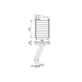Wärmetauscher, Innenraumheizung 811655 von VALEO günstig für 80,83 € online kaufen