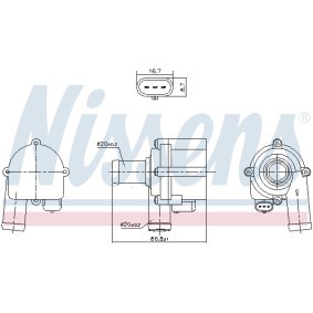Köp Vattenpump av NISSENS 832172 till det låga priset 879,93 kr
