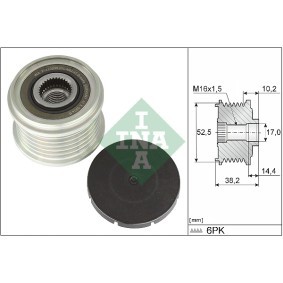 Köp Frihjulskoppling, generator av INA 535 0369 10 till det låga priset 346,31 kr