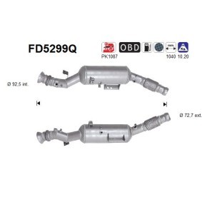 Partikelfilter (DPF) für MERCEDES-BENZ von AS