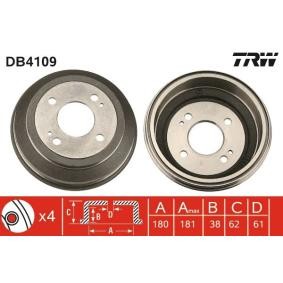 Acquista Tamburo freno da TRW DB4109 a buon mercato per soli 35,54 €
