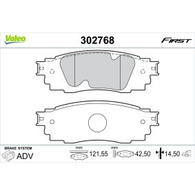 Compre Pastilhas de travão de VALEO online para Prius V (XW60) a preços moderados