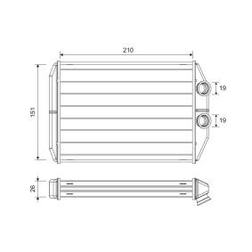 Wärmetauscher, Innenraumheizung 811624 von VALEO günstig für 71,81 € online kaufen