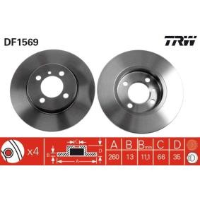 Bremsscheibe DF1569 von TRW günstig für 29,91 € online kaufen