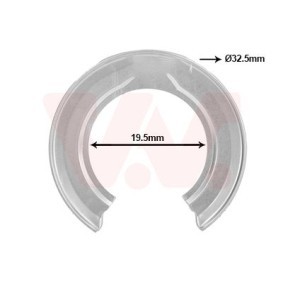 Comprar Chapa protectora contra salpicaduras, disco de freno de VAN WEZEL 2568373 a bajo precio de 36,12 €