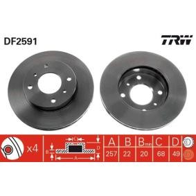 Bremsscheibe DF2591 von TRW günstig für 41,47 € online kaufen