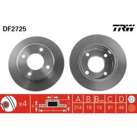 Bremsscheibe DF2725 von TRW günstig für 87,15 € online kaufen