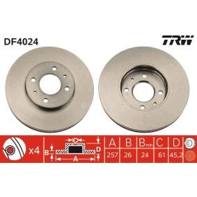 Bremsscheibe DF4024 von TRW günstig für 42,63 € online kaufen