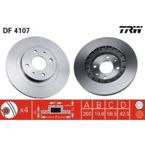Achetez des Disque de frein de chez TRW en ligne pour KALINA Break (2194) à prix modérés