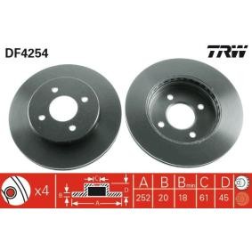 Bremsscheibe DF4254 von TRW günstig für 38,27 € online kaufen