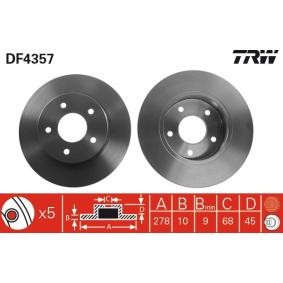 Bremsscheibe DF4357 von TRW günstig für 33,24 € online kaufen