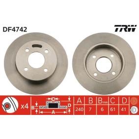 Bremsscheibe DF4742 von TRW günstig für 23,74 € online kaufen