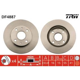 Bremsscheibe für SUBARU von TRW