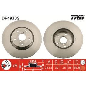 Bremsscheibe DF4930S von TRW günstig für 76,11 € online kaufen