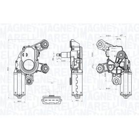 Scheibenwischermotor für SKODA von MAGNETI MARELLI