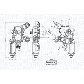 Scheibenwischermotor für AUDI von MAGNETI MARELLI