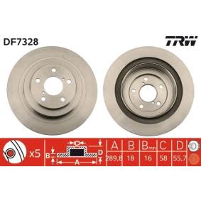 Bremsscheibe DF7328 von TRW günstig für 39,94 € online kaufen