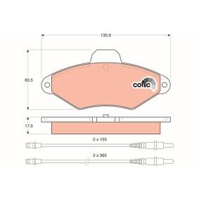 Bremsbeläge GDB1101 von TRW günstig für 34,71 € online kaufen